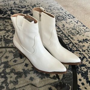 White Snake Booties